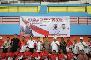 Polres Kuansing Hadiri Pembukaan Kejuaraan Olaraga Tradisional Kormi Kabupaten Kuansing Tahun 2023